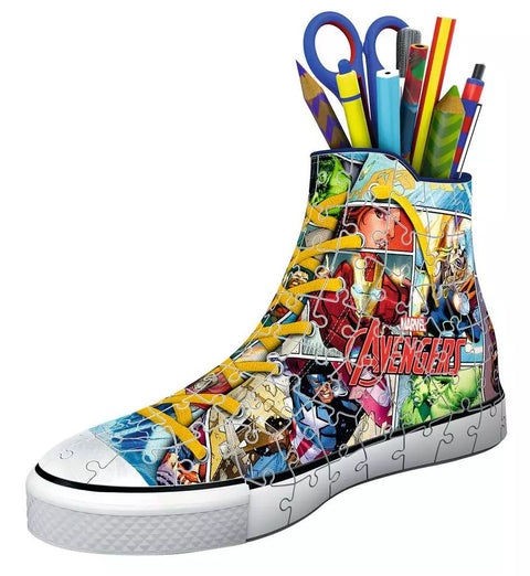 Ravensburger 3D dėlionė batas-pieštukinė „Marvel Keršytojai“, 108 det., nuo 8 m.