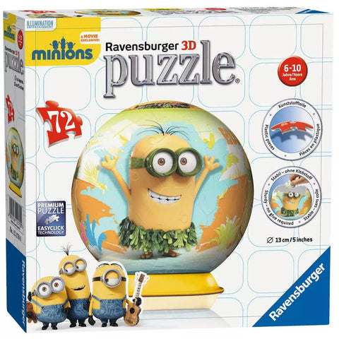 Ravensburger 3D dėlionė-rutulys „Pimpačiukų nuotykiai“, 72 det., nuo 6 m.
