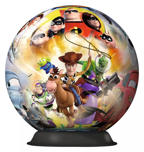 Ravensburger 3D dėlionė-rutulys „Disney Pixar herojai“, 108 det., nuo 7 m.