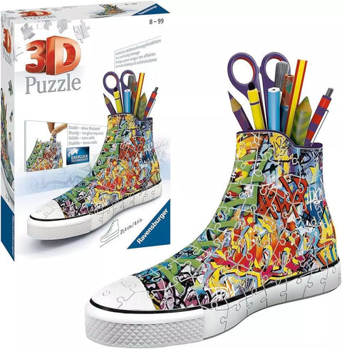 Ravensburger 3D dėlionė batas-pieštukinė „Grafitis“, 108 det., nuo 8 m.