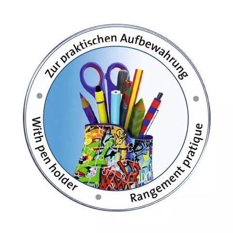 Ravensburger 3D dėlionė batas-pieštukinė „Grafitis“, 108 det., nuo 8 m.