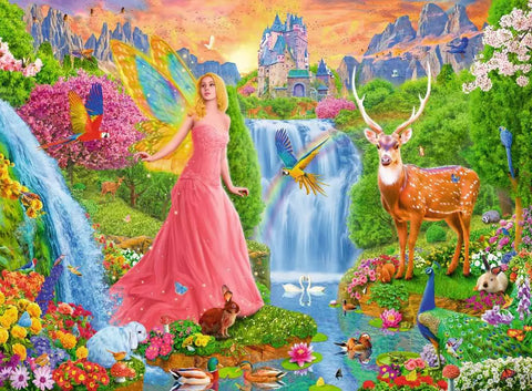 Ravensburger dėlionė „Fėjų magija“, 200 XXL det., nuo 8 m.
