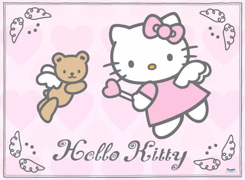 Ravensburger dėlionė „Hello Kitty su meškiuku“, 200 XXL det., nuo 8 m.