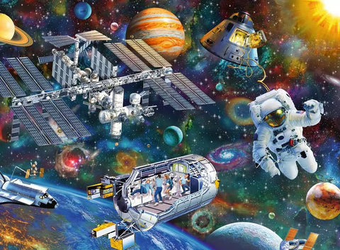 Ravensburger dėlionė „Kosmoso tyrinėjimas“, 200 XXL det., nuo 8 m.
