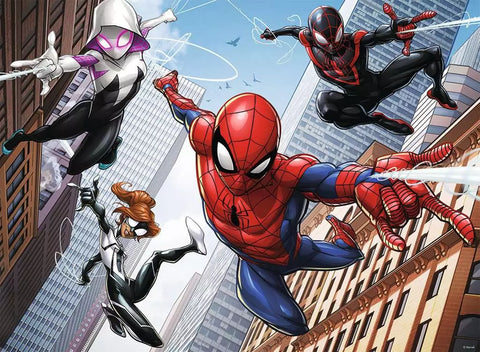 Ravensburger dėlionė „Marvel Žmogus-voras ir draugai“, 200 XXL det., nuo 8 m.