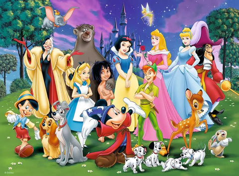 Ravensburger dėlionė „Disney klasikos herojai“, 200 XXL det., nuo 8 m.