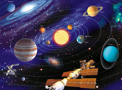 Ravensburger dėlionė „Saulės sistema“, 200 XXL det., nuo 8 m.