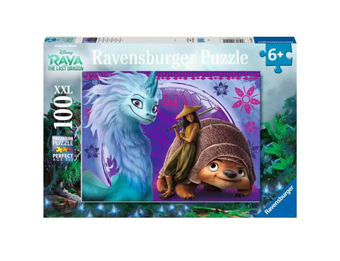Ravensburger dėlionė „Disney Raja ir drakonė Sisu“, 100 XXL det., nuo 6 m.