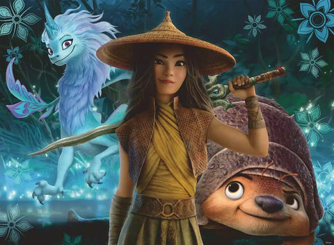 Ravensburger dėlionė „Disney Raja ir drakonė Sisu“, 200 XXL det., nuo 8 m.