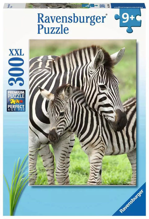 Ravensburger dėlionė „Zebrų meilė“, 300 XXL det., nuo 9 m.