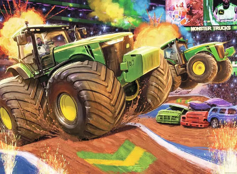 Ravensburger dėlionė „John Deere didieji ratai“, 100 XXL det., nuo 6 m.