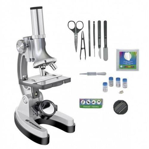 Mikroskopas Bresser Biotar 300x-1200x lagamine su priedais