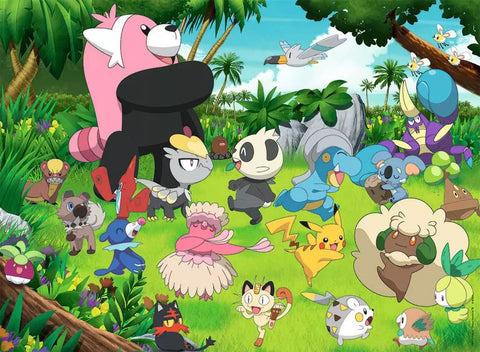 Ravensburger dėlionė „Laukiniai Pokémon“, 300 XXL det., nuo 9 m.