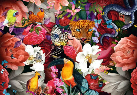 Ravensburger dėlionė „Tropinės gėlės“, 300 det.