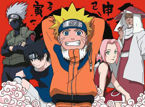 Ravensburger dėlionė „Naruto ir draugai“, 300 XXL det., nuo 9 m.