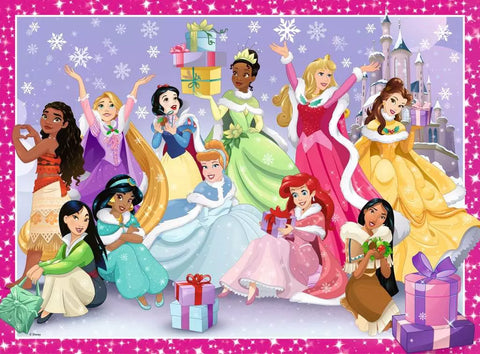 Ravensburger dėlionė „Disney princesių Kalėdos“, 200 XXL det., nuo 8 m.
