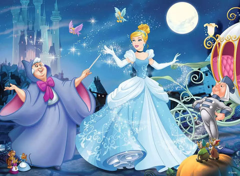 Ravensburger blizganti dėlionė „Disney žavingoji Pelenė“, 100 XXL det., nuo 6 m.
