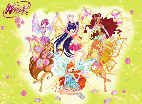 Ravensburger dėlionė su blizgučiais „Winx“, 100 det., nuo 6 m.