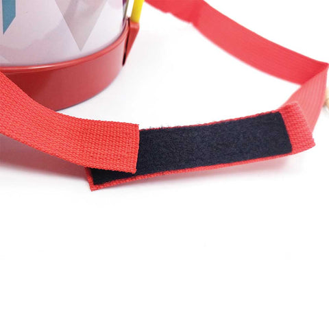 Svoora skardinis būgnelis vaikams su lazdelėmis ir dirželiu, 3+