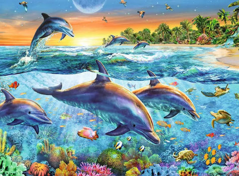 Ravensburger dėlionė „Delfinai“, 500 det.