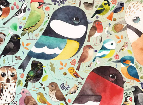 Ravensburger dėlionė „Matt Sewell: Britanijos paukščiai“, 500 det.
