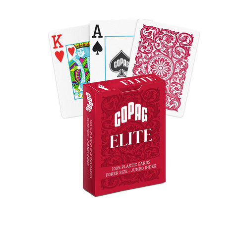 1546 Elite Poker size - Jumbo index žaidimo kortos (raudonos) CopagHOBI.LT 🇱🇹