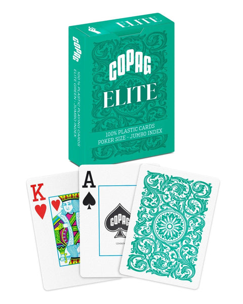 1546 Elite Poker size - Jumbo index žaidimo kortos (žalios) CopagHOBI.LT 🇱🇹