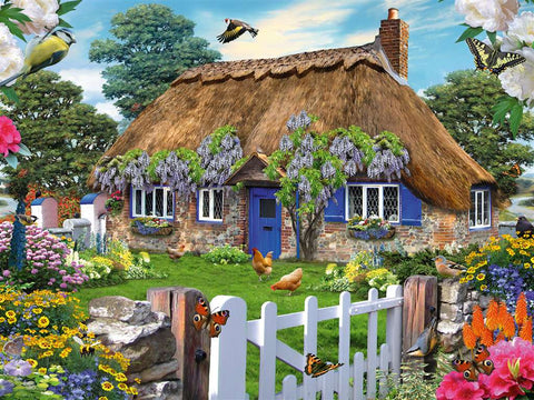 Ravensburger dėlionė „Angliškas kaimo namelis“, 1500 det.