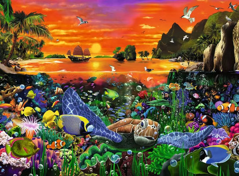 Ravensburger dėlionė „Vėžlys rife“, 500 det.
