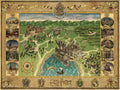Ravensburger dėlionė „Haris Poteris: Hogvartso žemėlapis“, 1500 det.
