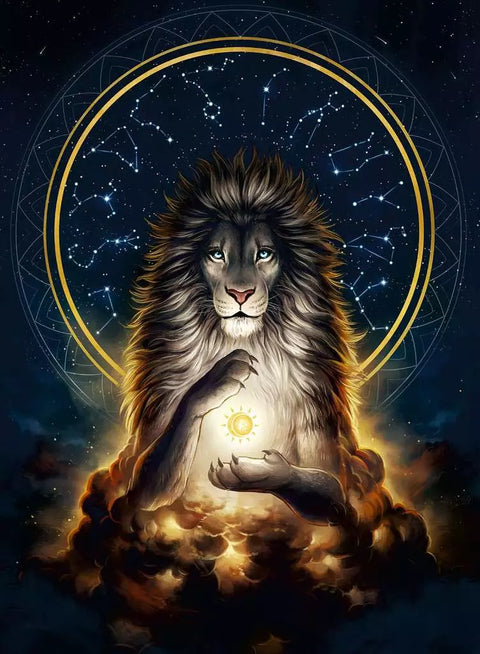 Ravensburger tamsoje šviečianti dėlionė „Liūtas“, 500 det.