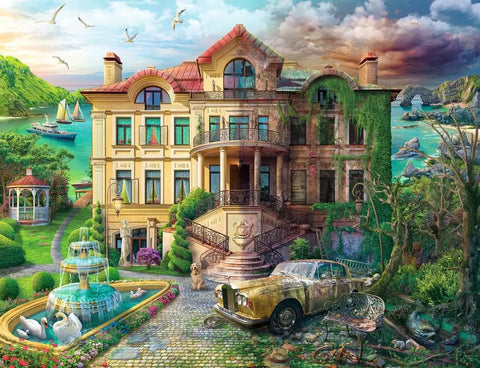 Ravensburger dėlionė „Senasis dvaras prie įlankos“, 2000 det.