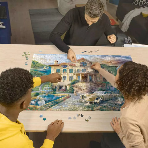 Ravensburger dėlionė „Senasis dvaras prie įlankos“, 2000 det.