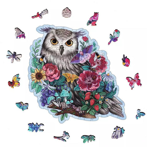 Ravensburger medinė dėlionė „Pelėda“, 150 det., nuo 10 m.