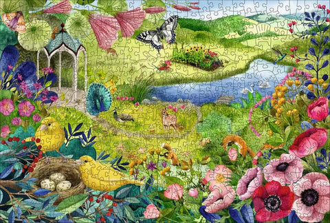 Ravensburger medinė dėlionė „Sodas“, 500 det.