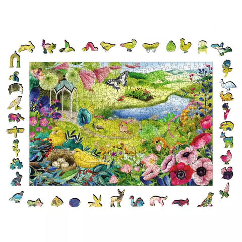 Ravensburger medinė dėlionė „Sodas“, 500 det.