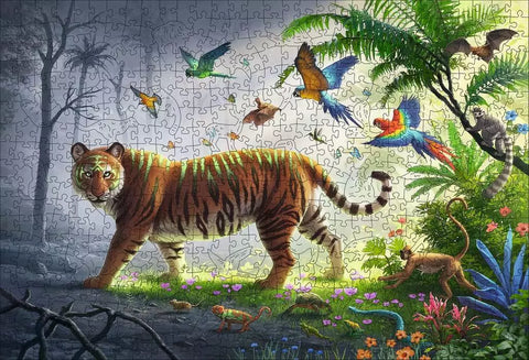 Ravensburger medinė dėlionė „Tigras“, 500 det.