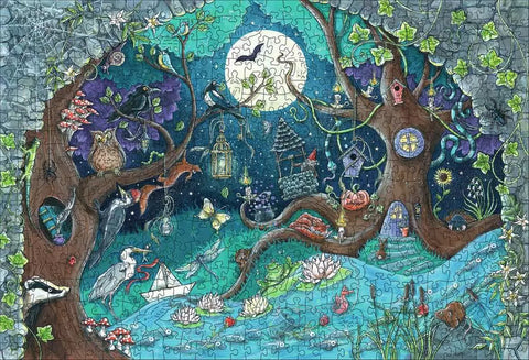 Ravensburger medinė dėlionė „Fantastinis miškas“, 500 det.