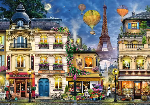 Ravensburger dėlionė „Vakarinis pasivaikščiojimas Paryžiuje“, 18000 det.