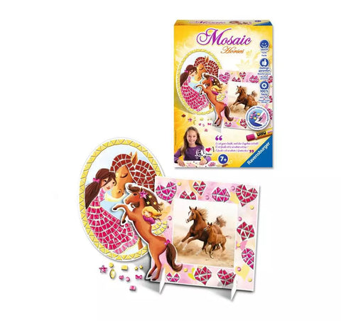 Ravensburger mozaikos rinkinys „Žirgai“, nuo 7 m.