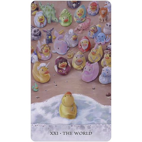 Tarot of Tides taro kortos su vadovu apie ančiuko kelionę