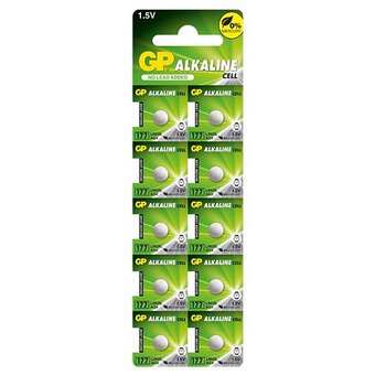 GP LR626 šarminės mygtukinės baterijos 1.5V, 10 vnt.