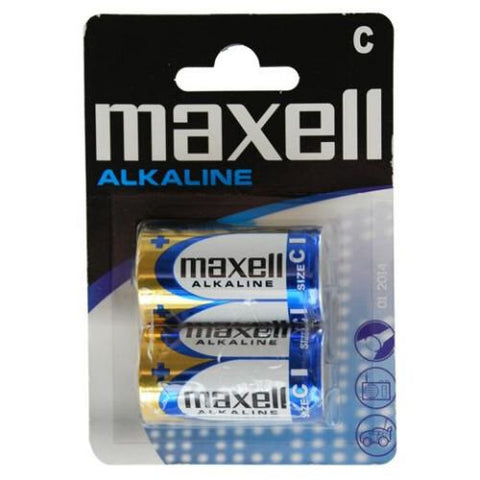 Maxell LR14 C 1.5V šarminės baterijos, 2 vnt.