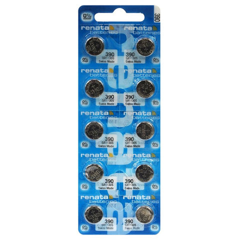 Renata 390 SR1130SW sidabro oksido laikrodžių baterijos 10 vnt.