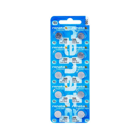 Renata 399 SR927W/SR727SW sidabro oksido baterijos 10 vnt.