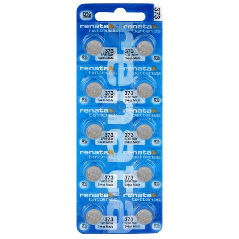Renata 373 SR916SW sidabro oksido laikrodžio baterijos 10 vnt.