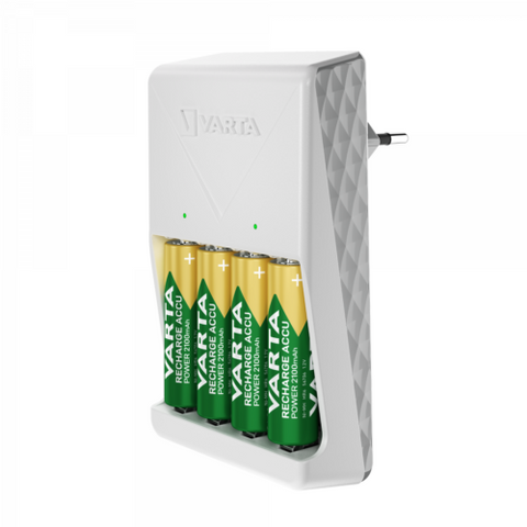 Varta Plug Charger baterijų įkroviklis su 4x AA NiMH elementais