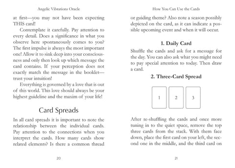 Angeliškos Vibracijos – angelų orakulo kortos, 50 kortų, su vadovu