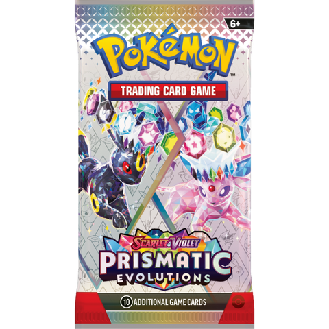 Pokémon Scarlet & Violet Prismatic Evolutions boosteris (10 kortų, EN)