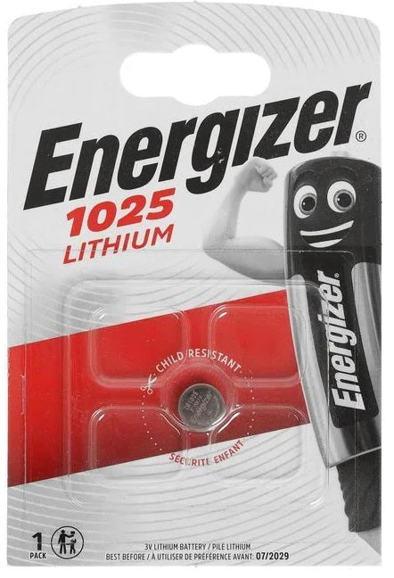 Energizer CR1025 ličio 3V baterija laikrodžiams ir raktų pakabukams